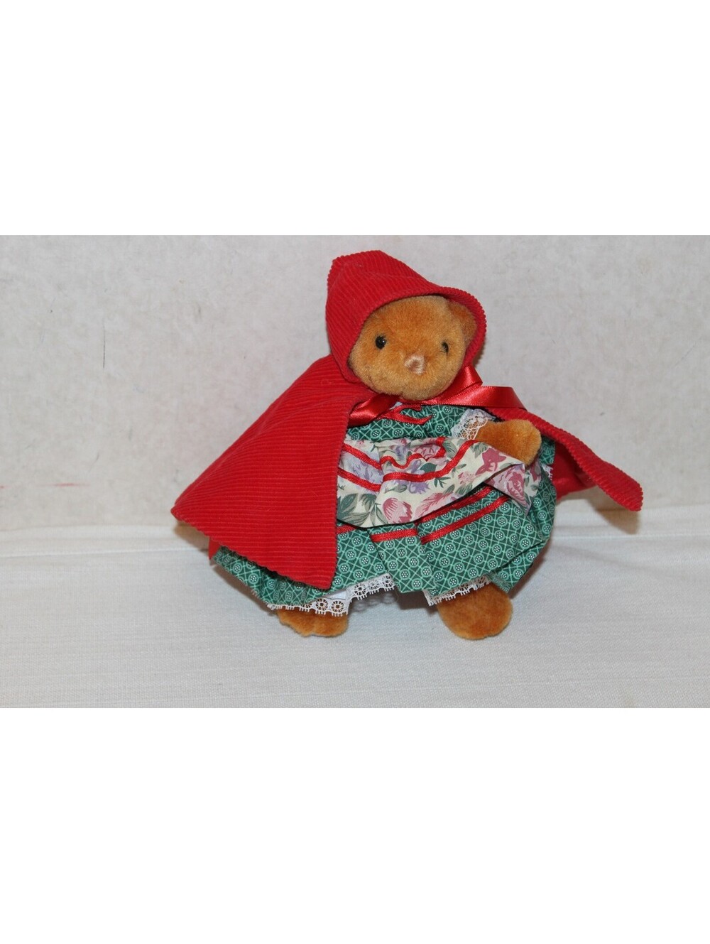Vintage Madame Alexander Little Red Riding Hood Teddy Bear Plush Doll